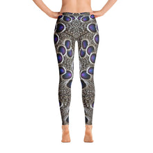 Grey Peacock Pheasant Leggings