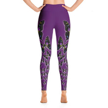 Purple Spotted Swallowtail Yoga Leggings