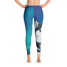 Husky Aurora Borealis Leggings