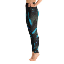 Green Swallowtail Yoga Leggings
