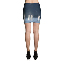 Whales in Silver Bay Mini Skirt