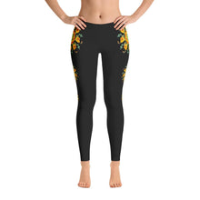 Yellow Nasturtium Mandala 3 Leggings