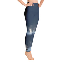 Whales in Silver Bay Yoga Leggings
