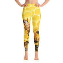 Bees on Honeycomb Yoga Leggings