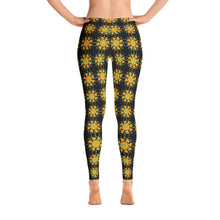 Yellow Nasturtium Mandala Leggings