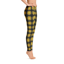 Yellow Nasturtium Mandala Leggings
