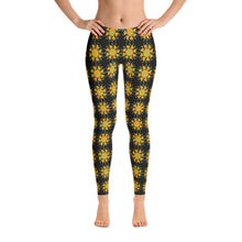 Yellow Nasturtium Mandala Leggings