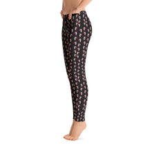 Red Green Leaf 3 Leggings