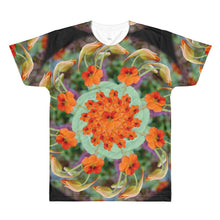 Red Nasturtium Mandala All-Over T-Shirt