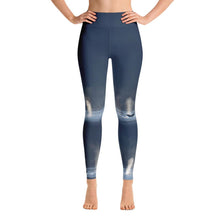 Whales in Silver Bay Yoga Leggings