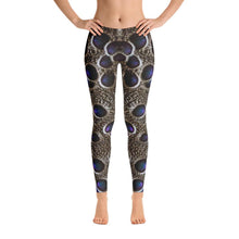 Grey Peacock Pheasant Leggings