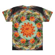 Red Nasturtium Mandala All-Over T-Shirt