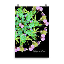 Peas n Love Mandala Poster