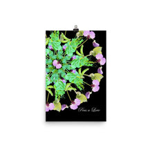 Peas n Love Mandala Poster