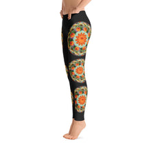 Red Nasturtium Mandala Leggings