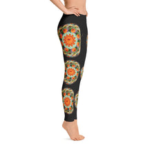 Red Nasturtium Mandala Leggings